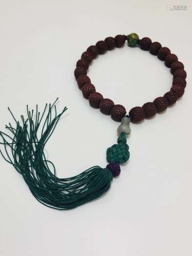 Chinse Chengxiang Wood Beads Bracelet