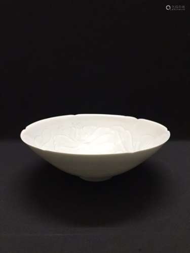 Chinese White Glazed Porcelain Bowl