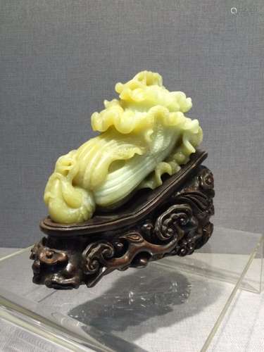 Chinese Jade Carved Cabbage