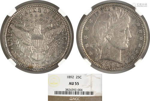 USA 1892  25c