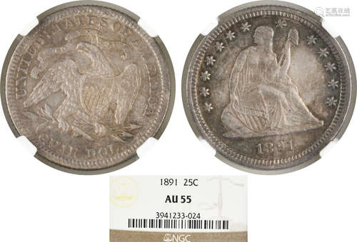 USA 1891  25c