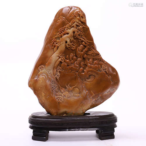 CHINESE SOAPSTONE CARVED SCHOLAR'S ROCK