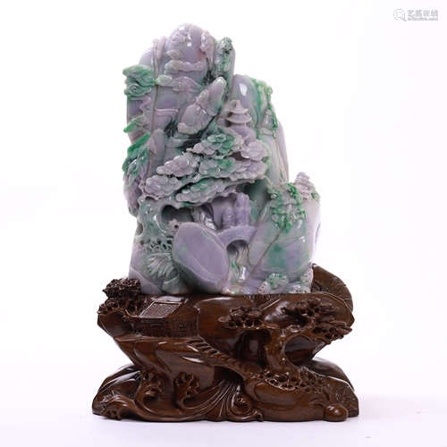 CHINESE JADEITE SCHOLAR'S ROCK