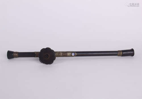 CHINESE ROSEWOOD OPIUM PIPE