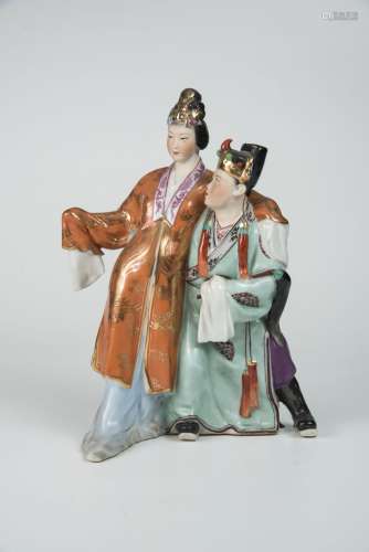 Porcelain Figure of Drunken Lady Yang