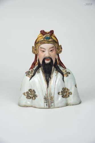 Porcelain bust of Hong Xiuquan