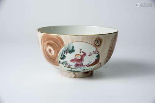 Qianlong, Famille-rose Ge-type Bowl