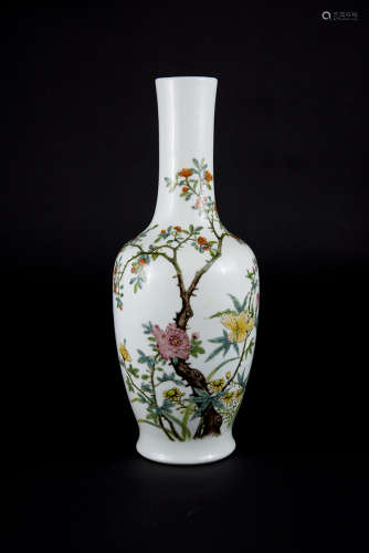Hongxian，Famille-rose Floral Vas