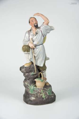 Porcelain  Figure of Li Shizhen, Alchemist