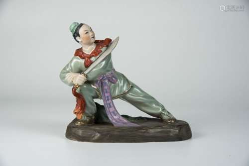 Porcelain Figure of Song Jiang