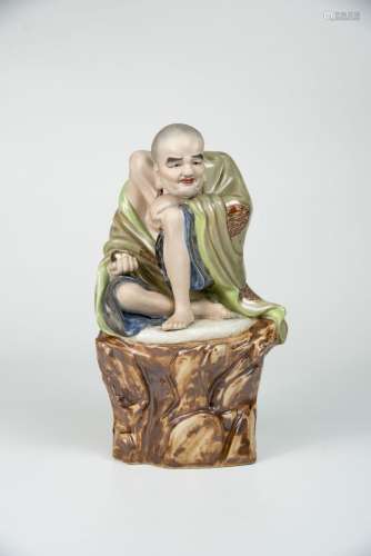 Porcelain Figure of Slim Luohan
