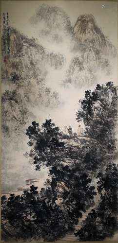 A Chinese Scrolled Painting, Fu Bao Shi