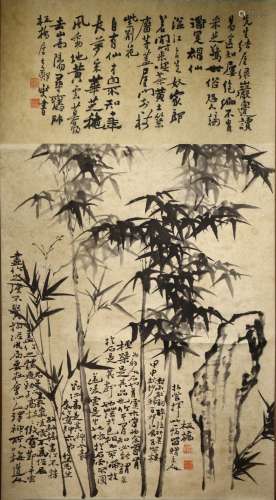 A Chinese Painting Scroll, Zheng Ban Qiao