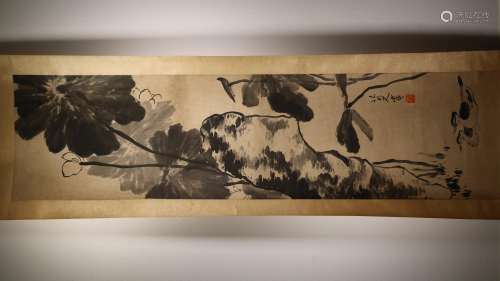 A Chinese Painting Scroll, Ba Da Shan Ren