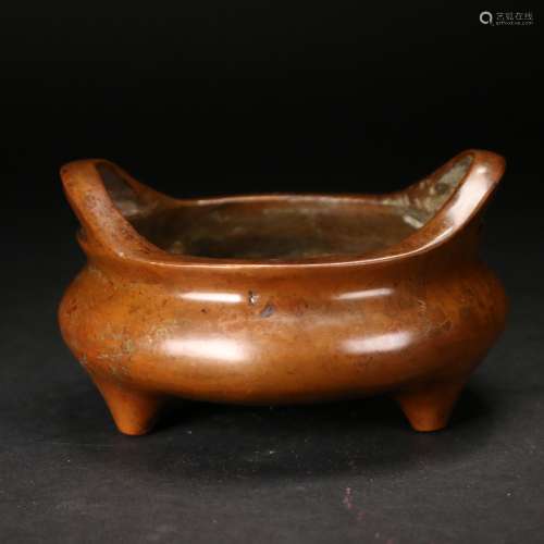 A Chinese Ming Dynasty Bronze Censor