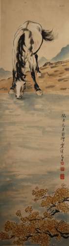 A Chinese Painting Scroll, Xu Bei Hong