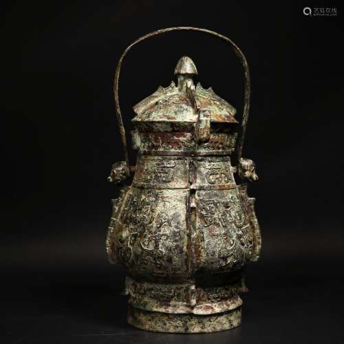 Archaistic Chinese Bronze Vessel