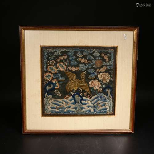 A Chinese Framed Embroidery