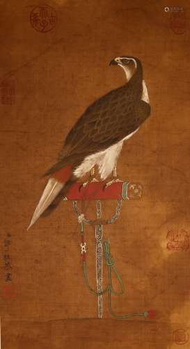 A Chinese Antique Silk Painting, Zou Yi Zhu
