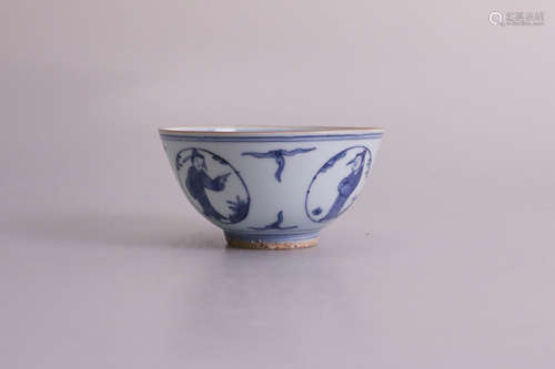 Chinese Blue And White Porcelain Bowl