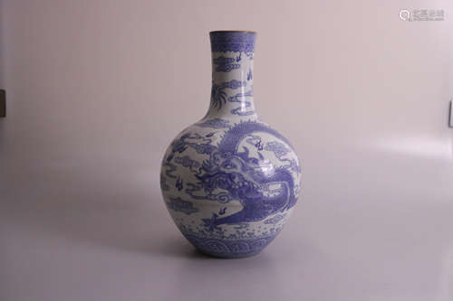 Chinese Blue And White Porcelain Vase