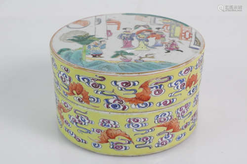 Chinese Famille Rose Porcelain Box