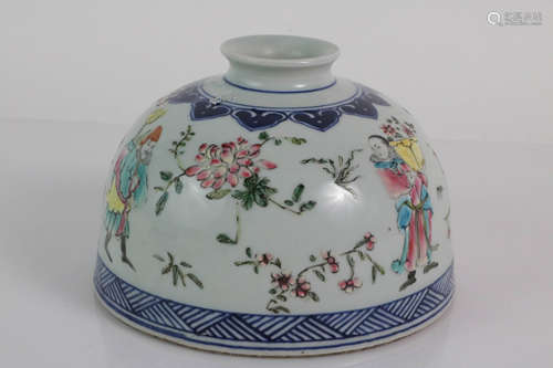 Chinese Famille Rose and Blue and White Vase