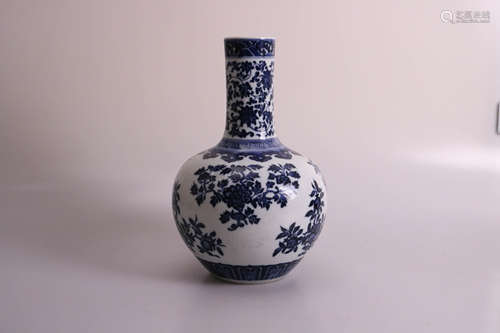 Chinese Blue And White Porcelain Vase