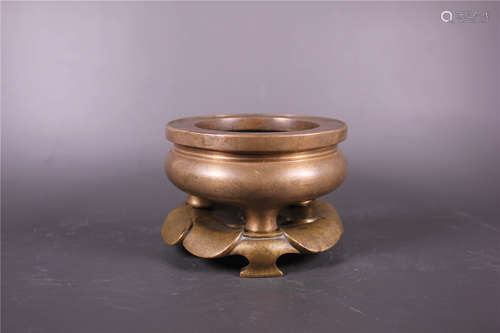 18th Century Chinese Bronze Incense Censer