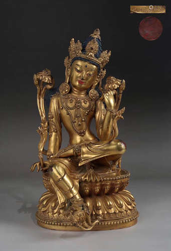 Chinese Gilt Bronze Buddha