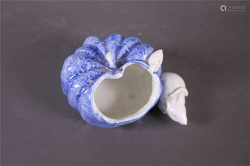 A Very Rare Chinese Blue and White Brush Washer