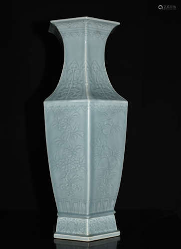 Chinese Bean Color Porcelain Vase