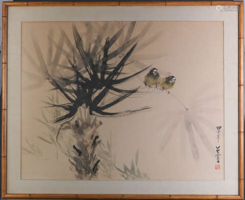 Chinese Watercolor Painting of Birds
