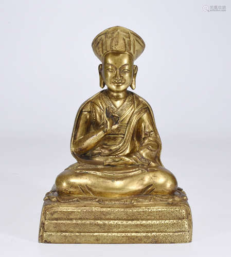 Chinese Gilt Bronze Buddha