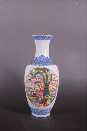 Chinese Eggs Shell Porcelain Vase