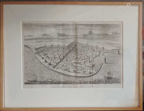 German Etching of the City.