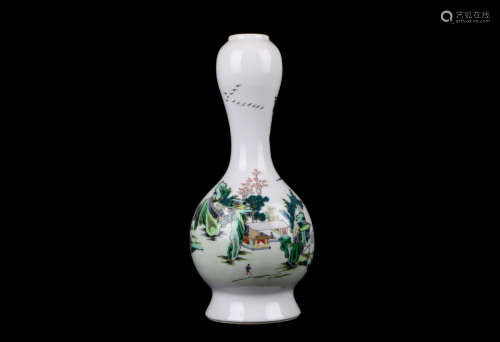 A chinese famille rose bottle