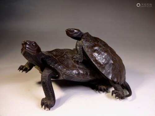 A chinese ming dynasty bronze paperweight
