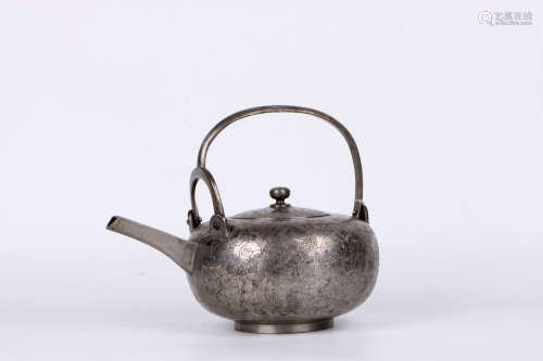 A chinese Tin pot