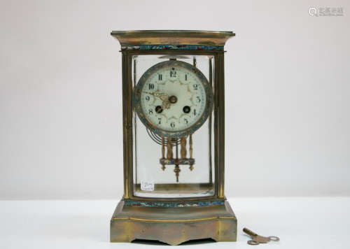 A Tiffany 19c bronze clock