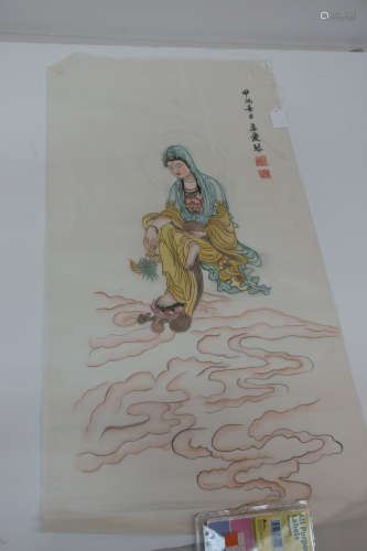 A chinese painting on silke