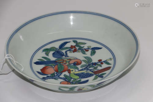A chinese famille rose plate