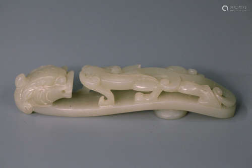 A chinese jade carved decoration