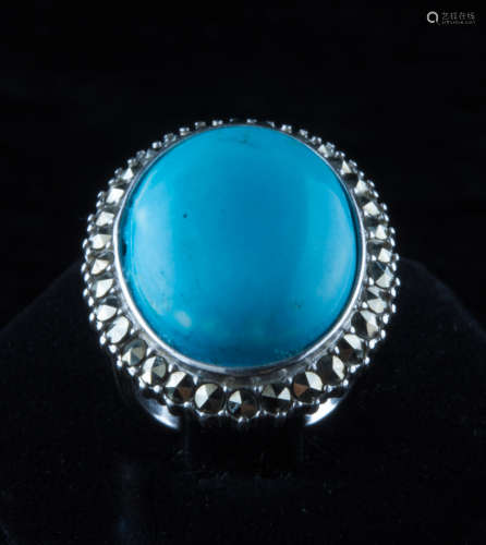 Thailand turquoise  silver ring