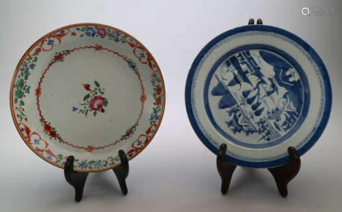 2 Chinese porcelain plate