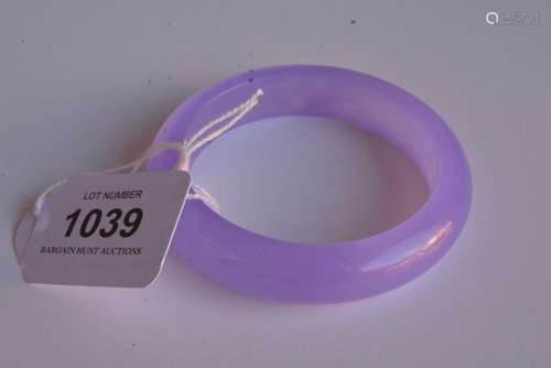 Chinese purple jade bangle