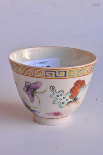 Chinese Famille Rose tea cup,