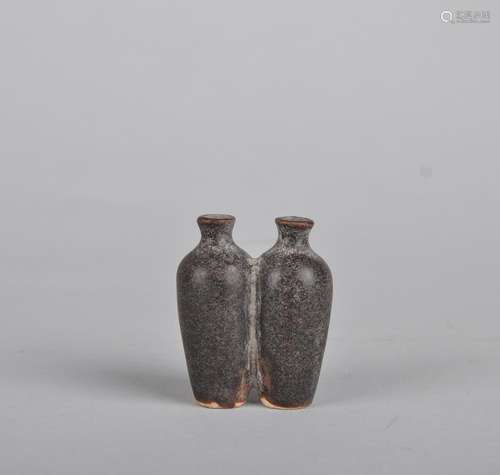 A Black Glazed Snuff Bottle, Qing Dynasty