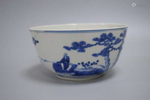 A Blue And White Bowl, Qing Dynasty