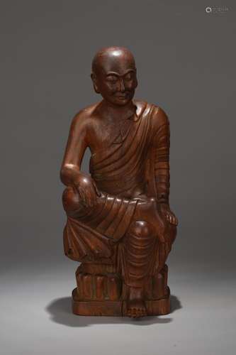 An Aloeswood Buddha Statue, Qing Dynasty